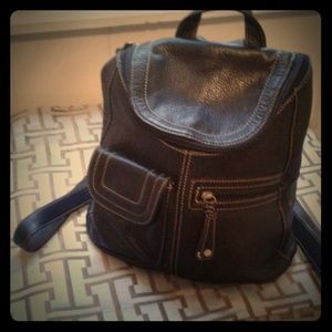Vintage Tignanello Leather Backpack Purse
